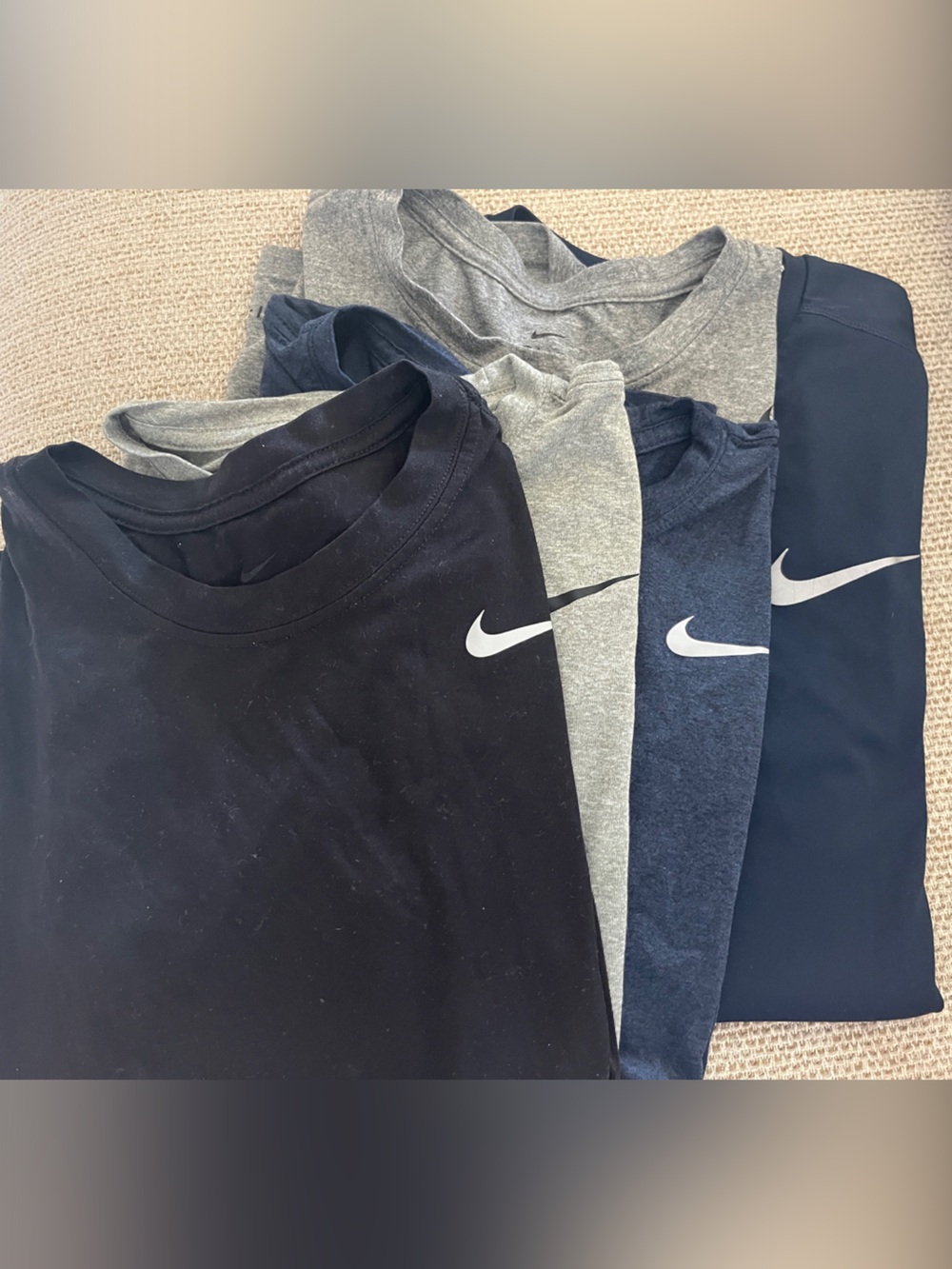 Nike mens Athletic DRI-FIT tshirt Bundle - Black, Gray, Navy